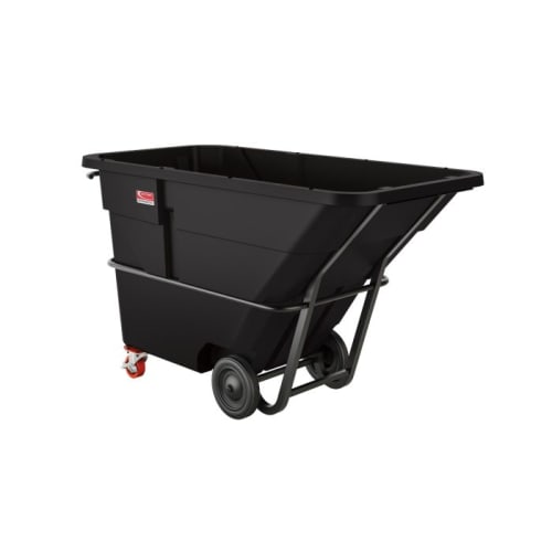 Camión basculante de servicio estándar Suncast Commercial de 1-1/2 yardas cúbicas, negro